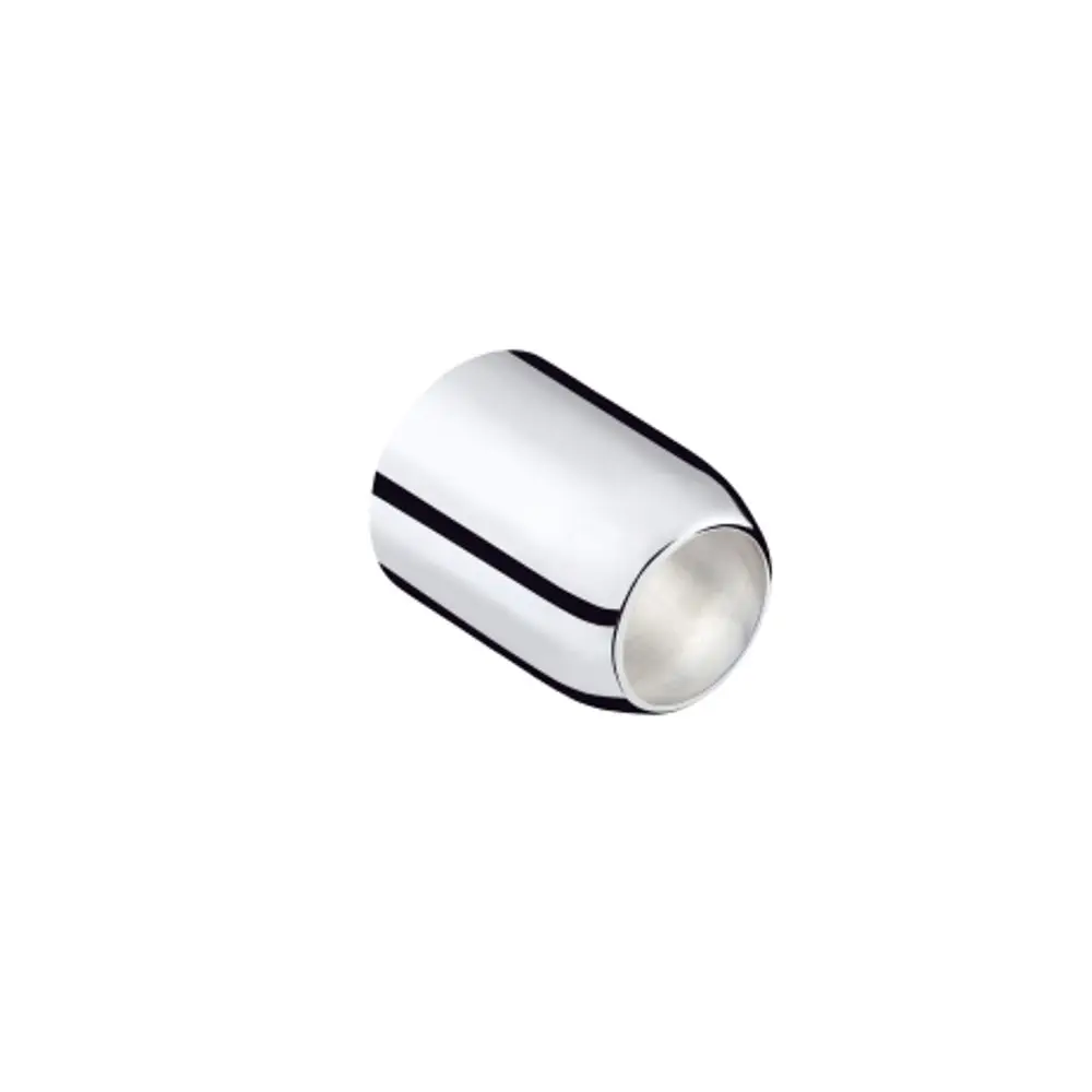Hülse von Hansgrohe in glänzendem Chrom, zylindrische Form mit offener Seite, geeignet für Unterputzinstallationen in Wannen- oder Brausenmischern.